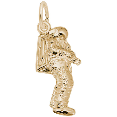 Astronaut Charm in Yellow Gold Plated