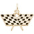 Racing Flag Charm In Yellow Gold