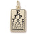 Eye Chart charm in Yellow Gold Plated hide-image