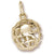 Globe 3D charm in Yellow Gold Plated hide-image