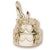 Happy Birthday Cake charm in Yellow Gold Plated hide-image