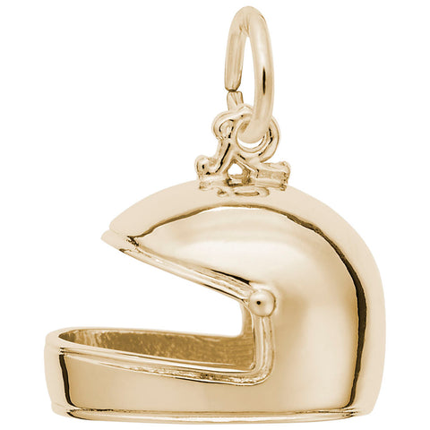 Helmet Charm in Yellow Gold Plated