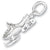 Snowmobile charm in Sterling Silver hide-image