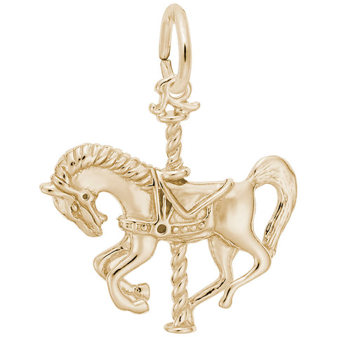 Carousel Charm in Yellow Gold Plated