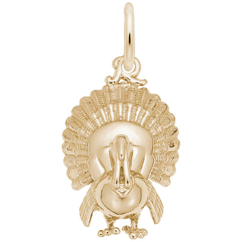 Turkey Charm in Yellow Gold Plated