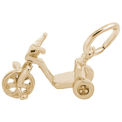 Tricycle Charm In Yellow Gold