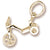 Tricycle Charm in 10k Yellow Gold hide-image