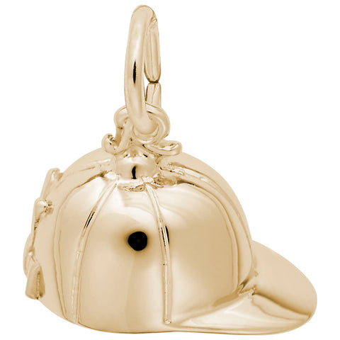 Riding Hat Charm in Yellow Gold Plated