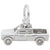Pick Up Truck Charm In Sterling Silver