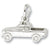 Pick Up Truck charm in 14K White Gold hide-image