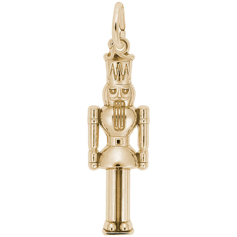 Nutcracker Charm in Yellow Gold Plated