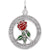 Portland, City Of Roses Charm In Sterling Silver