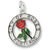 Portland, City Of Roses charm in Sterling Silver hide-image