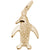Penguin Charm in Yellow Gold Plated