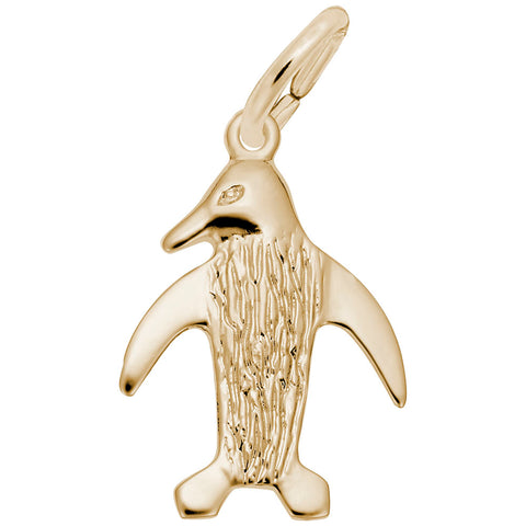 Penguin Charm In Yellow Gold