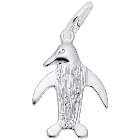Penguin Charm In Sterling Silver