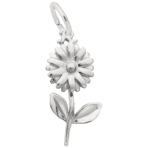 Daisy Charm In Sterling Silver