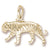 Tiger charm in Yellow Gold Plated hide-image