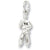 Martial Arts charm in Sterling Silver hide-image