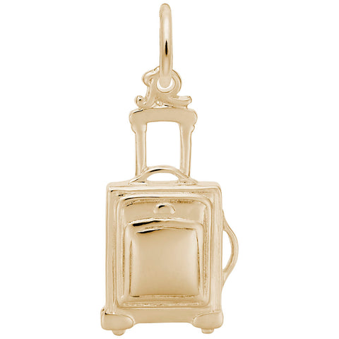 Suitcase Charm in Yellow Gold Plated