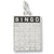 Bingo Card charm in Sterling Silver hide-image