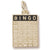 Bingo Card charm in Yellow Gold Plated hide-image