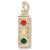 Traffic Light charm in Yellow Gold Plated hide-image