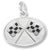 Flags Crossed charm in 14K White Gold hide-image