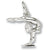 Gymnast charm in Sterling Silver hide-image