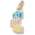 Abc Block charm in Yellow Gold Plated hide-image