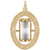 Hour Glass Charm in Yellow Gold Plated