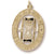 Hour Glass charm in Yellow Gold Plated hide-image
