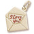 Love Letter charm in Yellow Gold Plated hide-image