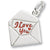 Love Letter charm in 14K White Gold hide-image