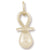 Pacifier Charm in 10k Yellow Gold hide-image