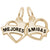Mejores Amigas Charm in Yellow Gold Plated