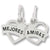Mejores Amigas charm in 14K White Gold hide-image