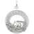 Charleston Carriage Charm In 14K White Gold