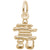 Inukshuk 3D Charm In Yellow Gold