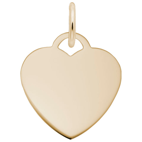 Small Heart - Classic Charm in Yellow Gold Plated