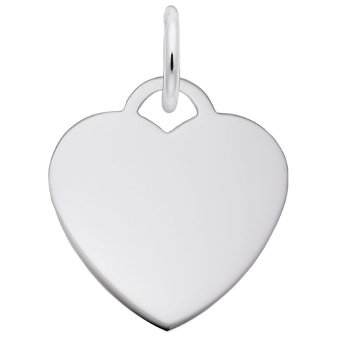 Small Heart - Classic Charm In 14K White Gold