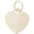 Small Heart - Classic Charm in 10k Yellow Gold hide-image
