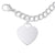 Medium Heart Charm and Bracelet Set in Sterling Silver