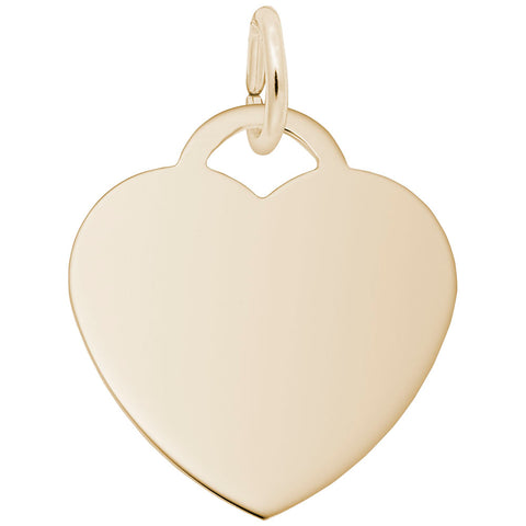 Medium Heart - Classic Charm in Yellow Gold Plated