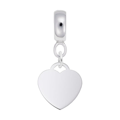 Medium Heart - Classic Charm Dangle Bead In Sterling Silver