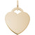 Large Heart - Classic Charm In Yellow Gold