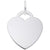 Large Heart - Classic Charm In 14K White Gold