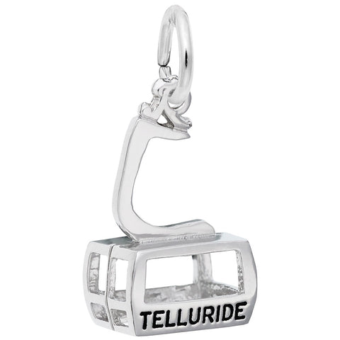 Telluride Gondola Charm In 14K White Gold