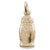 Matryoshka Doll Flat Back charm in Yellow Gold Plated hide-image