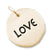 Tag- Love charm in Yellow Gold Plated hide-image